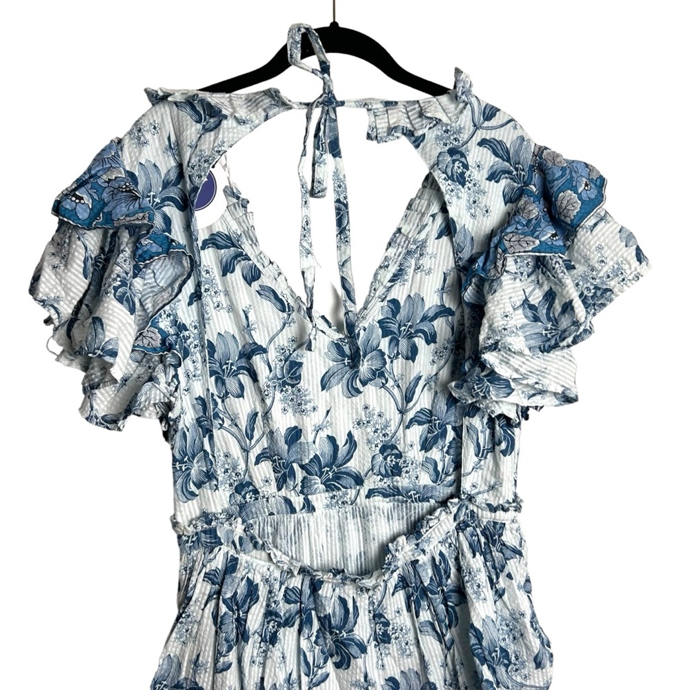 Love The Label Lucia Tiered Open-Back Midi-Dress NEW! SZM msrp $425 - Picture 8 of 11